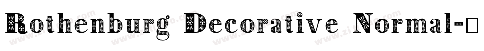Rothenburg Decorative Normal字体转换